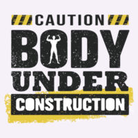 Body Under Construction Mens Fitted T-Shirt Design