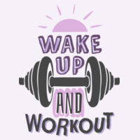 Wake Up And Workout Womens Crop Top Design