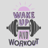Wake Up and Workout Womens Crop Tank Design