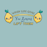 Life Gives You Lemons Yellow Womens Crop Tank Design