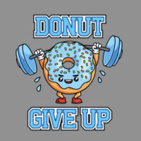 Donut Give Up Mens Tank Top Design