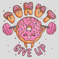 Donut Give Up Womens Crop Tank Design